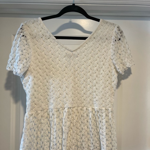 Lace Peplum Button-down - Picture 3 of 3